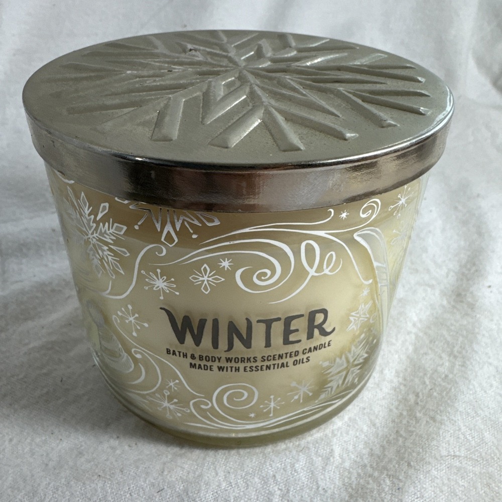 Bath‎ Body Works "Winter" White Fir Clove Woods 3-wick Scented Candle 14.5oz NEW
